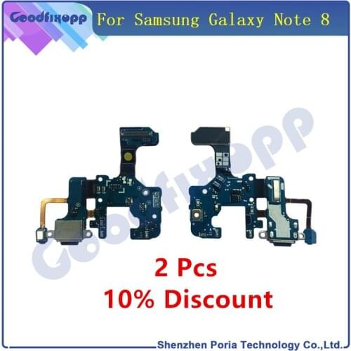 Original For Samsung Galaxy Note 8 Dock Connector Micro USB Charging Port Flex Cable Module Board Replacement For Samsung Note 8