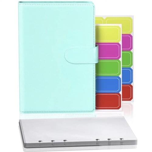 A6 Binder with Pocket-Cash Envelope for Budget Binder Organizer-Envelope System Wallet Binder Office Student