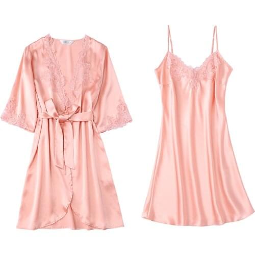 Pyjamas New 100% Mulberry Silk Bathrobe Female Spring Summer Sexy Luxury Thin Home Dress Silk Robe Woman