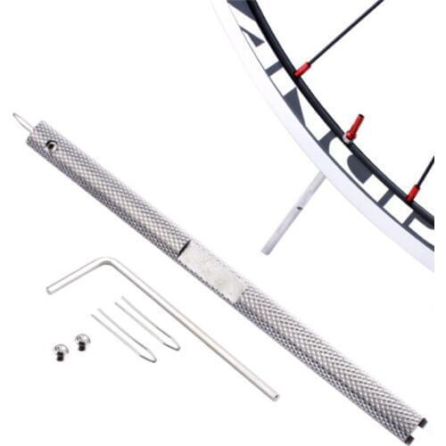 Durable Spoke Perforator Bicycle Bike Wheel Repair Tool With Hex Wrench & Screw Spoke Cap Fixed Too