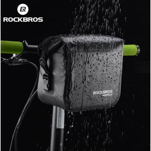 ROCKBROS Handlebar Bicycle Bags 3L Waterproof Front Tube Pocket Universal Shoulder Pack Cycling Pannier Pouch Bike Accessories