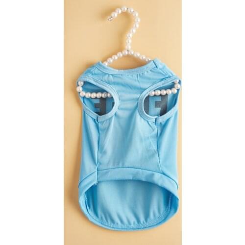 Dog Blank Shirt Dog T-Shirts Basic Pet Vest Clothes Soft and Breathable Pet Apparel for Small Medium Dogs Cats (Blue, Black, Pin