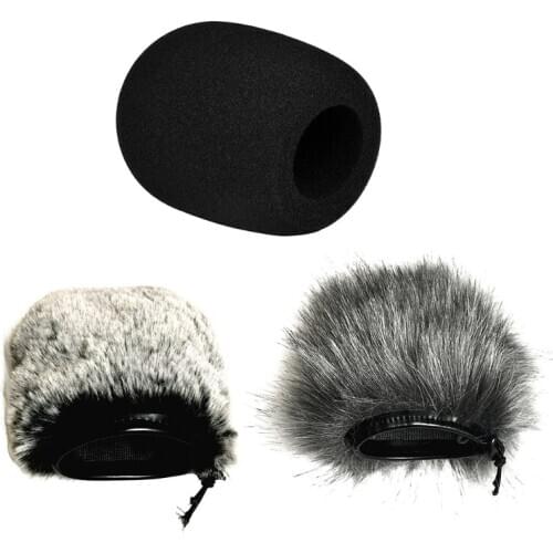 Artifical Fur Windscreen Cover Microphone Windproof Windshield Filter Foam For Audio- Technica ATR2500 AT2020 AT2035 AT2020 G99B