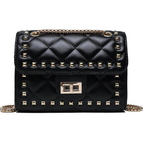 Rivet Women Purse High Quality Chain Bag Purses And Handbags Luxury Designer Crossbody Bag Fashion Shoulder Bag Designer Letter