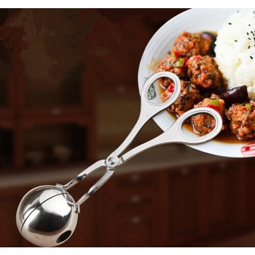 1Pcs Stainless Steel DIY Meatball Maker Meat Ball Rice Balls Maker Mold Non Stick Stuffed Meatball Clip Kitchen Cooking Tools