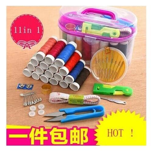 11 in 1 household sewing box set portable sewing tools sewing thread Mini hand sewing kit
