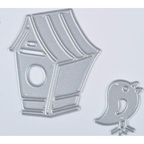 2pcs Bird House Cutting Dies Stencils Scrapbooking Album Paper Card Craft DIY