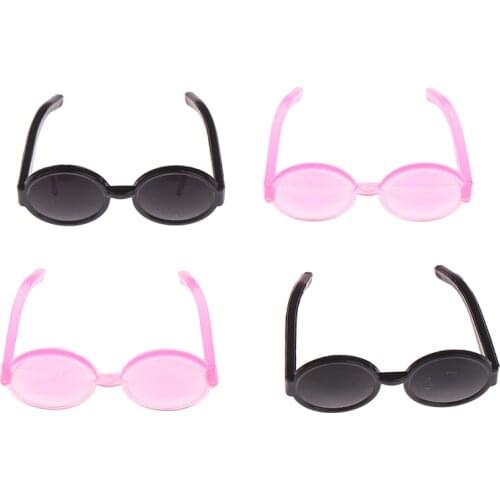 20PCS 1:12 Dollhouse Plastic Glasses Frame Eyeglass Toys For 16/30cm Doll Doll Accessories