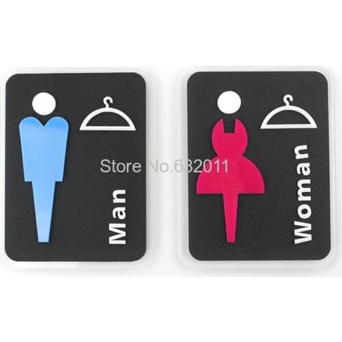 Service Signage Acrylic doorplate clothing dressing room locker room door wall sign stickers