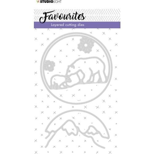 AliliArts Metal Cutting Dies Circle layer scene diy Scrapbooking Photo Album Decorative Embossing PaperCard Crafts Die