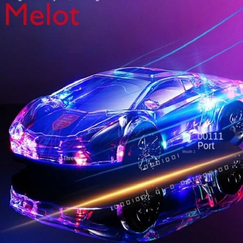 Car Audio Wireless Bluetooth Plug-in USB Flash Disk Ribbon Lights Car Portable High Sound Quality 3D Surround Audio