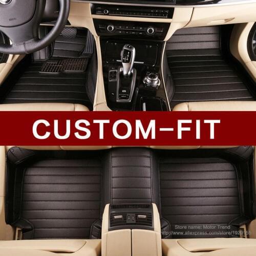 Custom Car floor mats Case for Fiat 500 Viaggio S Freemont Ottimo 3D leather Anti-slip car styling carpet liner