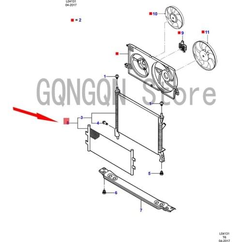 CAR Water Tank For dMo nd eoT ran sit Air Conditioner Radiator Water Tank Cooling Net Evaporator Core Cooling Fan Motor