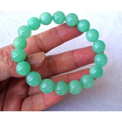 Free Shipping Natural Australian Chrysoprase Round Beads 11mm Stretch Bracelet Women Jewelry Accessories Weddings Parties Gift