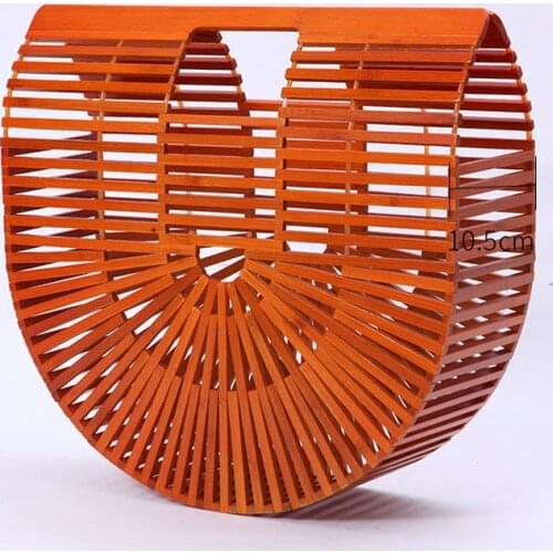 Elegant Female Weave Totes 2021 Summer Fashion Bamboo Woven Bags Womens Designer Handbags Ladies Vacation Straw Beach Hand Bags