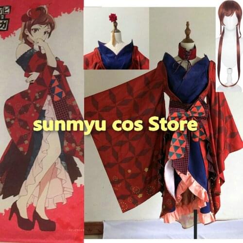 Zombie Land Saga Saga Jihen Yugiri Zonbi Rando Saga KIMONO Cosplay Costume,Custom Size Customize Halloween