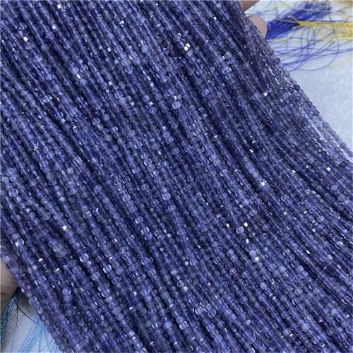 Wholesale Natural Stone Cube Faceted Beads accessories 2mm Tiny FashioneCharms Crystal DIY Gem Beads For Jewelry Making Bracelet