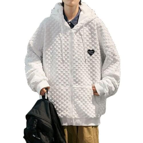 Fashion Spring Autumn Mens Jackets Outerwear Long Windbreaker Coat Streetwear Printed Clothes Mens Hooded Coat