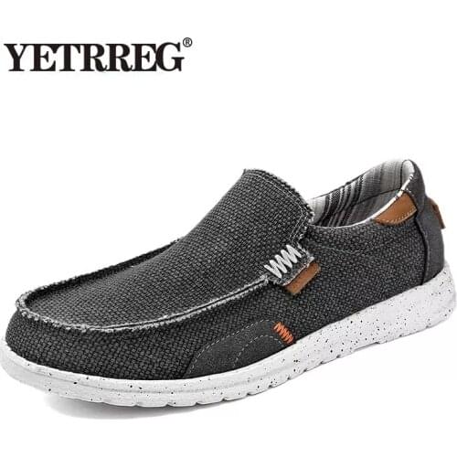 Men Casual Shoes Breathable Canvas Shoes Loafers 2021 New Mens Vulcanized Shoes Comfortable Outdoor Walking Shoes Men Sneakers