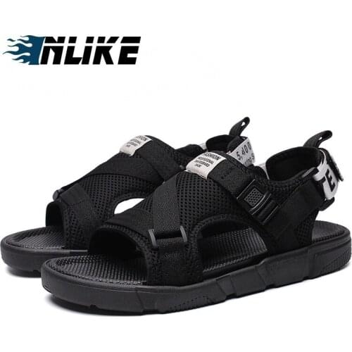 Man Beach Sandals 2019 Summer Air Mesh Sandal Mens Outdoor Roman Sandal