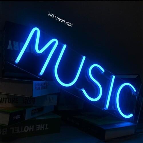 Full Color Music RGB LED Neon Light Custom Sign Bar Club Wall Decoration Tube Visual Art Party Neon Light Home Decoration