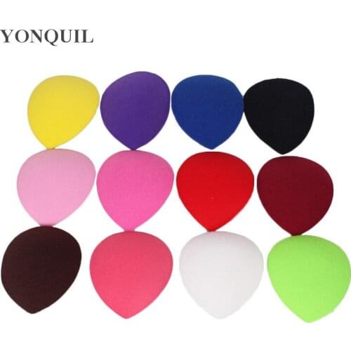 Multiple Colors 13CM Teardrop Fascinator Base Millnery Cute Base DIY Wedding Hair Accessories Party Hats Hairstyle Material