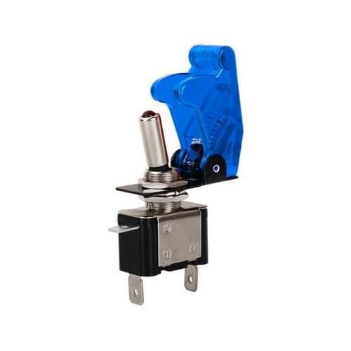 2017 New Arrive 1PCS Blue Color 12V 20A Car Auto Cover LED Light SPST Toggle Rocker Switch Control On/Off Durable