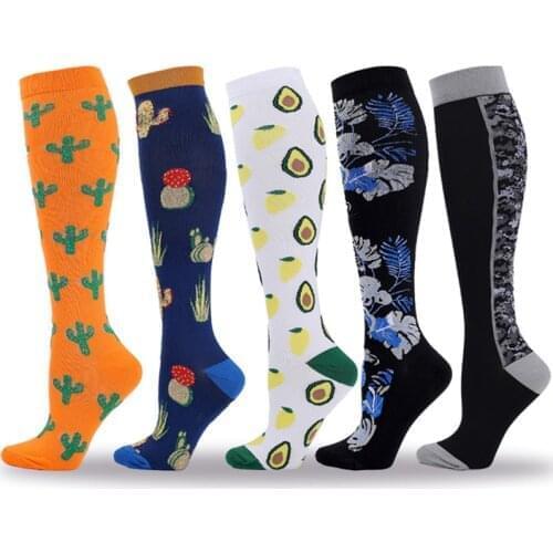 New Compression Socks Women Cycling Socks for Edema Diabetes Varicose Veins Running Marathon Sports Men Compression Stockings
