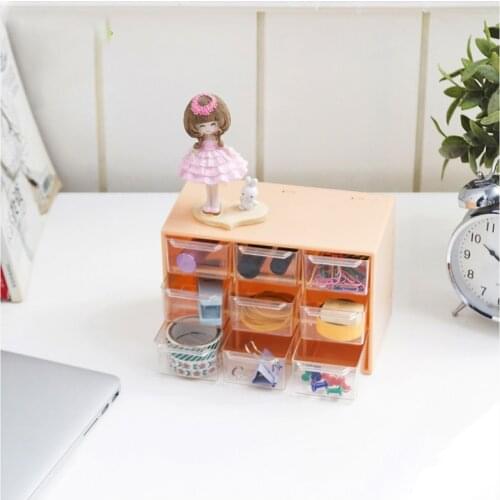 New Dust-proof Drawer Storage Box Desktop Stationery Jewelry Hand Account Cosmetic Storage Box Wall Mountable Save Space Desk