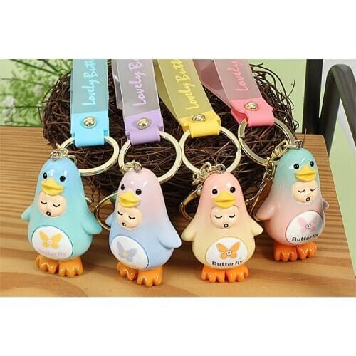 [2020 New Style] New Resin Keychain Pendant Duck Keychain Small Gift None of the Best Gifts for Women and Children