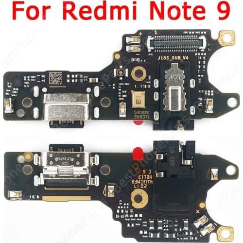 Original Usb Charge Board For Xiaomi Redmi Note 9 Charging Port Plate Pcb Dock Connector Ribbon Socket Repair Spare Parts