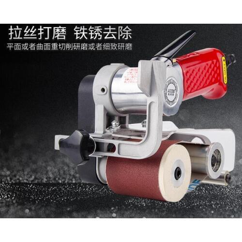 Pneumatic ring belt polishing machine wire drawing machine, grinding metal stainless steel grinding machine polishing machine