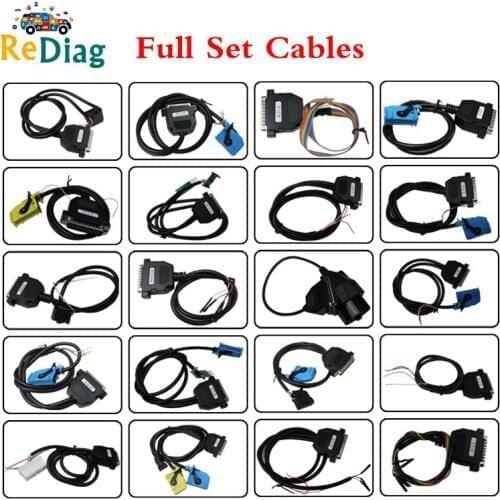DHL Free 2020 Full Set Cables for Digiprog III Digiprog 3 Odometer Programmer Mileage Adjust Tool