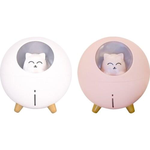 Portable USB Cool Mist Humidifier, 220ML Mini Atomization Humidifier with 7 LED