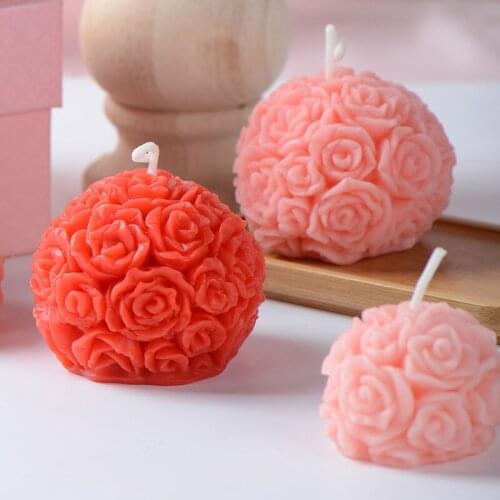 Wedding Gift Candle Moulds Stampi in Silicone Molds Handmade Flower Shaped Resin Moulds