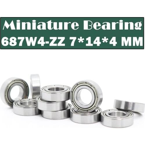 687W4ZZ Ball Bearing 7x14x4 mm 10PCS ABEC-1 Non Standard Deep Groove Bearings 687 687W4