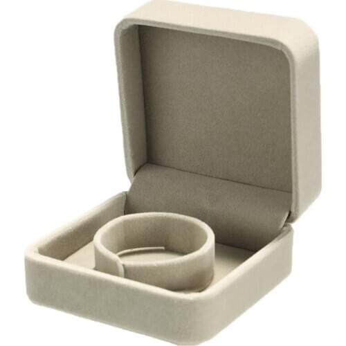 Gray Velvet Jewelry Box Jewellery Packaging Display Earrings Necklace Bracelets Ring Box Jewelry Organizer
