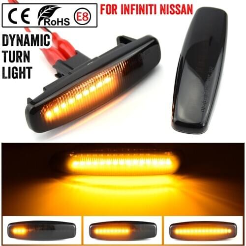 Led Dynamic Side Marker Turn Signal Light for Infiniti EX25 EX35 EX37 FX35 FX37 FX50 for Nissan Fuga Murano Pathfinder Skyline