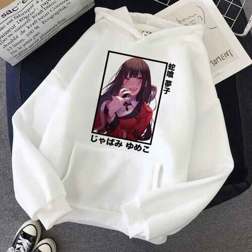 Kakegurui Printed Long Sleeve High Quality Hoodies Streetswear Anime Hoodie Sweatshirt