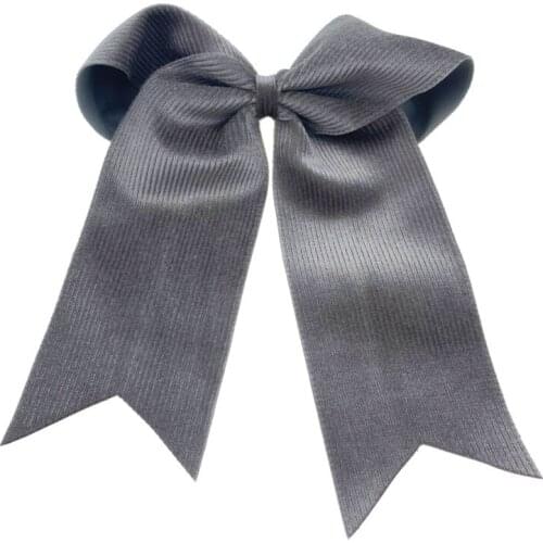 9 colors 8 inch Large Hair Bows for Girls Hair Clips Solid Corduroy HairPin Party Kids Hair Accessories accesorios