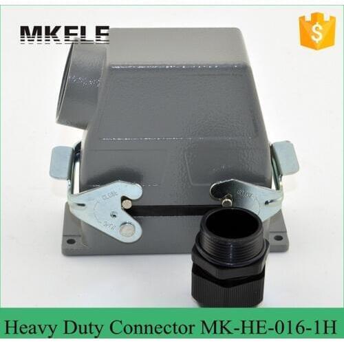 16 PIN 16A 400V/500V Used In Outdoor Voltage Circuit Breaker Heavy Duty Multi Core Quick Connector High Cover MK-HE-016-1H