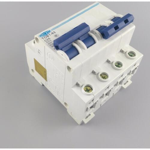 2P 25A MTS Dual power Manual transfer switch Circuit breaker MCB 400V