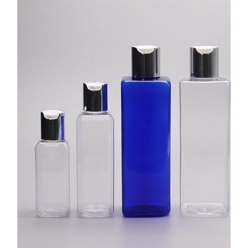 30pcs 250ml Electrochemical aluminum plastic empty plastic bottles(Disc top cap ),bottle for lotion shampoo cosmetic packaging