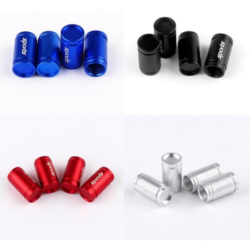 4Pcs Car Styling Sport TRD Emblem Wheel Tire Valve Caps For Toyota CROWN REIZ COROLLA Camry Auto decoration Accessories