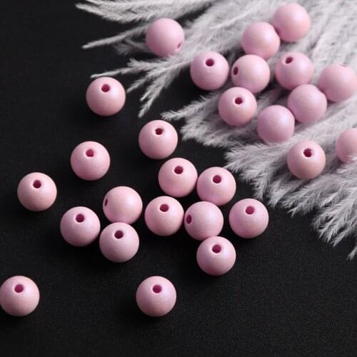 50pcs 8mm Frosted Round Beads DIY Toy Round Loose Spacer Beads for Jewelry Making DIY Bracelet Plastic Acrylic Beaded Material