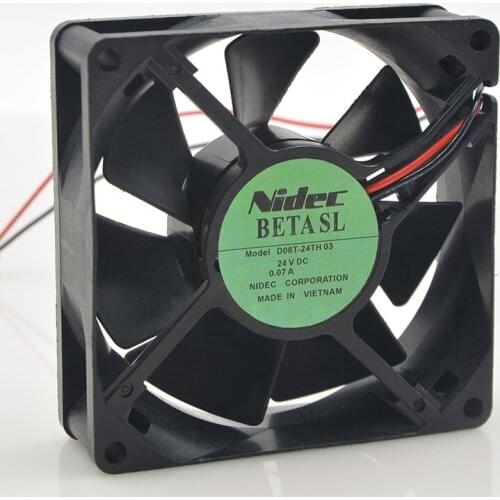 Authentic FOR Nidec 8CM 8025 0.07A D08T-24TH 03 Double Ball Mute Frequency Conversion Heat Dissipation Fan