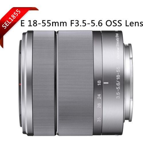 NO BOX!Silver!E 18-55mm F3.5-5.6 OSS zoom lens/SEL1855 For Sony NEX-A7/5N/5R/5T/A5000/A5100/6000 Miniature SLR