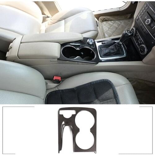 For Mercedes Benz GLK X204 2008-2015 Car Interior ABS Console Water Cup Holder Frame Cover Trim Accessories