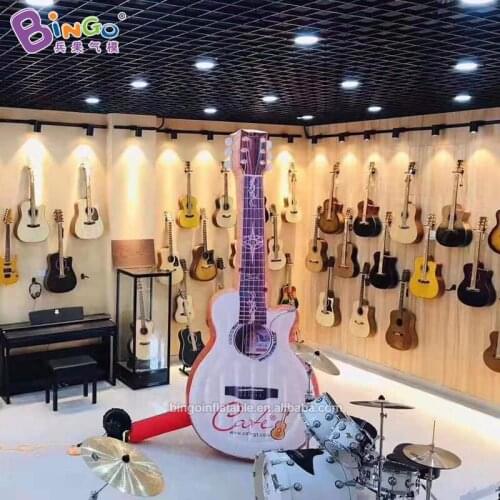 Customized 2m height inflatable guitars / inflatable guitar for promotion / inflatable guitar logo toys