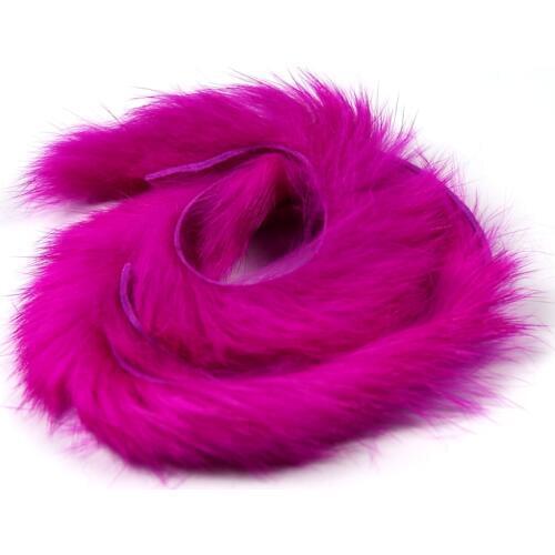 2pcs Rabbit Fur Hare Zonker Strips for Fly Tying Material Streamer Fishing Flies Making 5mm Wide